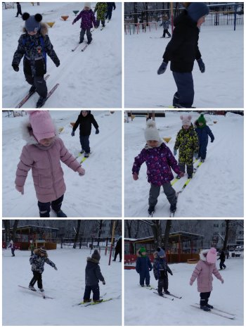 ПРОГУЛКИ НА ЛЫЖАХ В ДЕТСКОМ САДУ. 